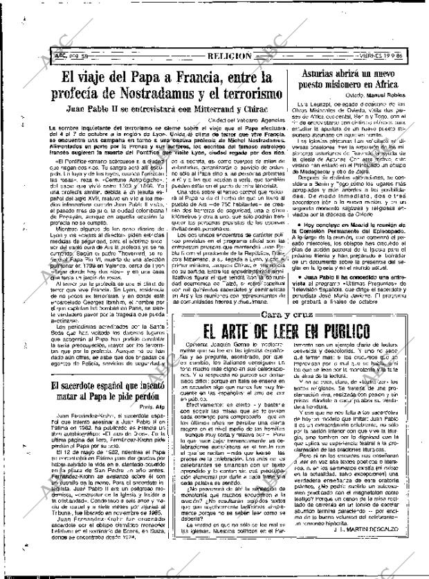 ABC MADRID 19-09-1986 página 58