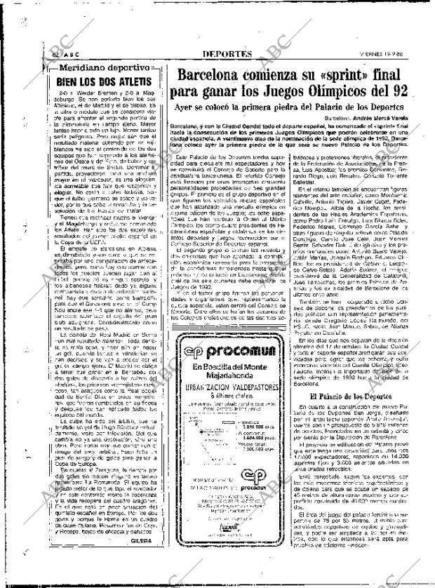 ABC MADRID 19-09-1986 página 62