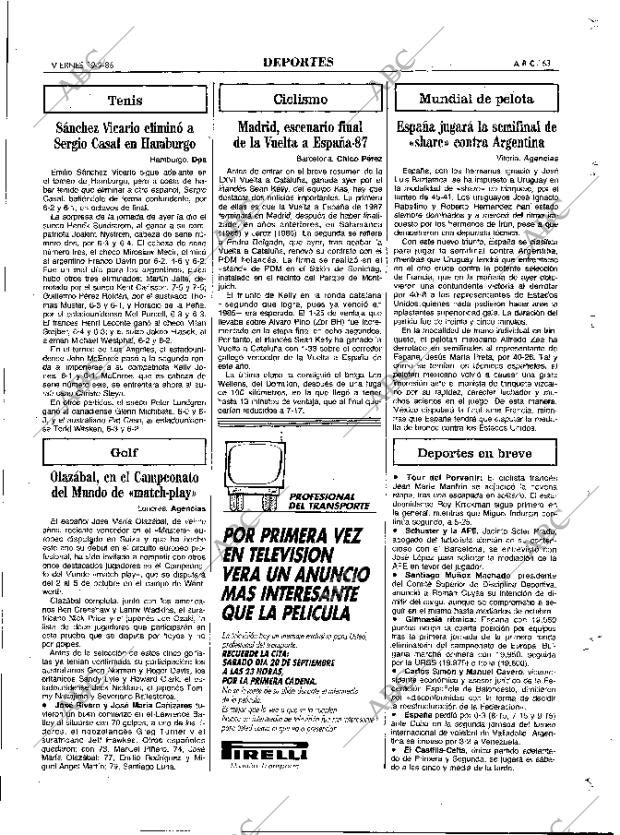 ABC MADRID 19-09-1986 página 63