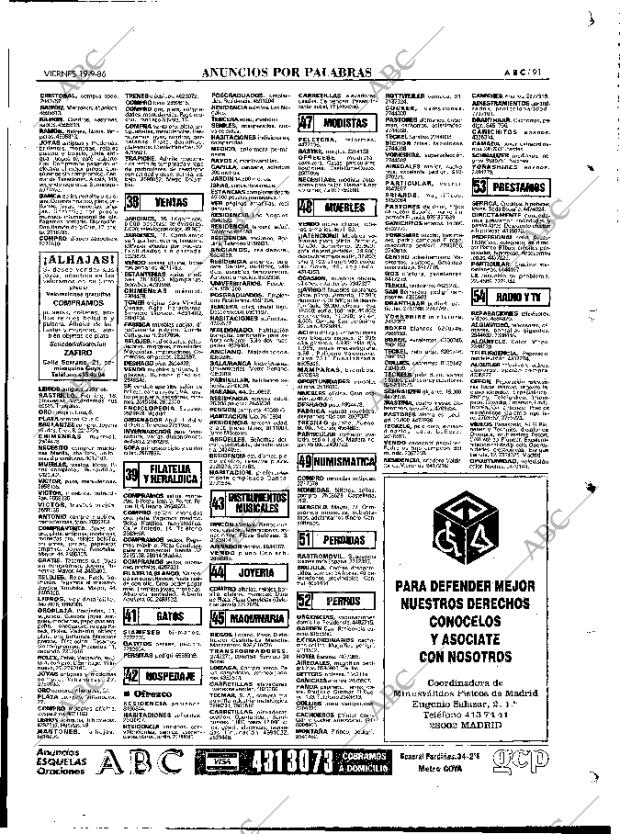 ABC MADRID 19-09-1986 página 91