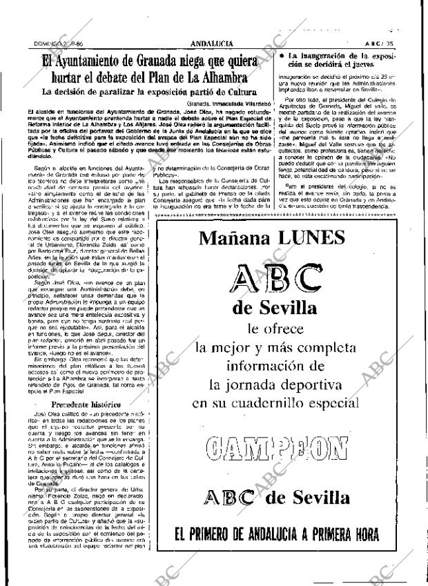 ABC SEVILLA 21-09-1986 página 35