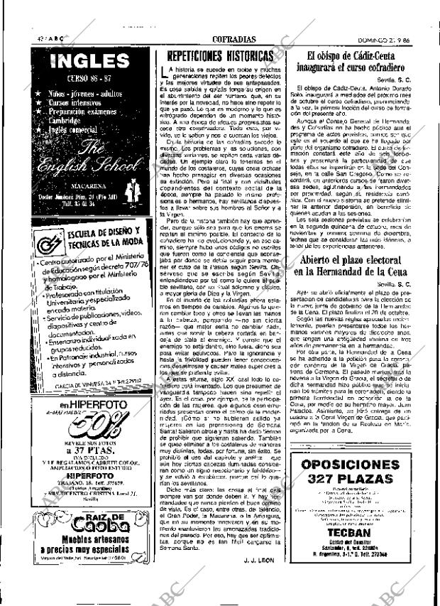 ABC SEVILLA 21-09-1986 página 42