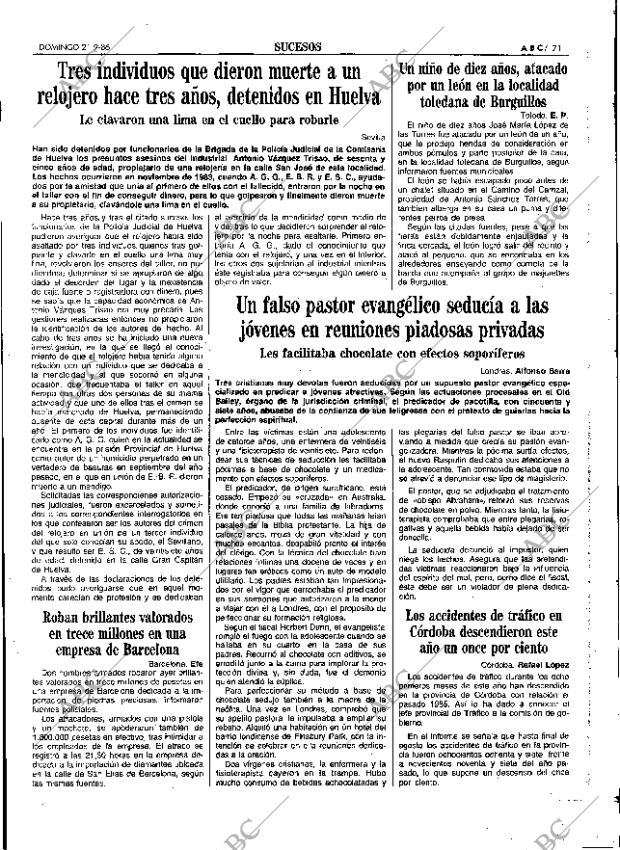 ABC SEVILLA 21-09-1986 página 71