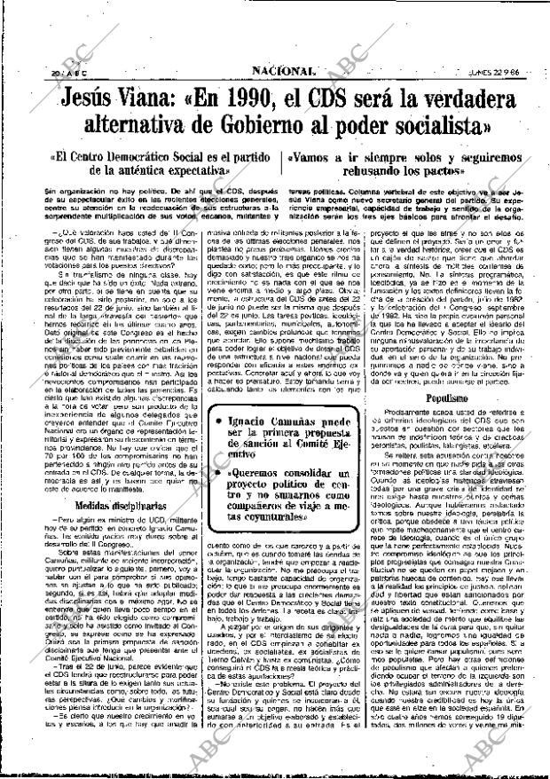 ABC MADRID 22-09-1986 página 20