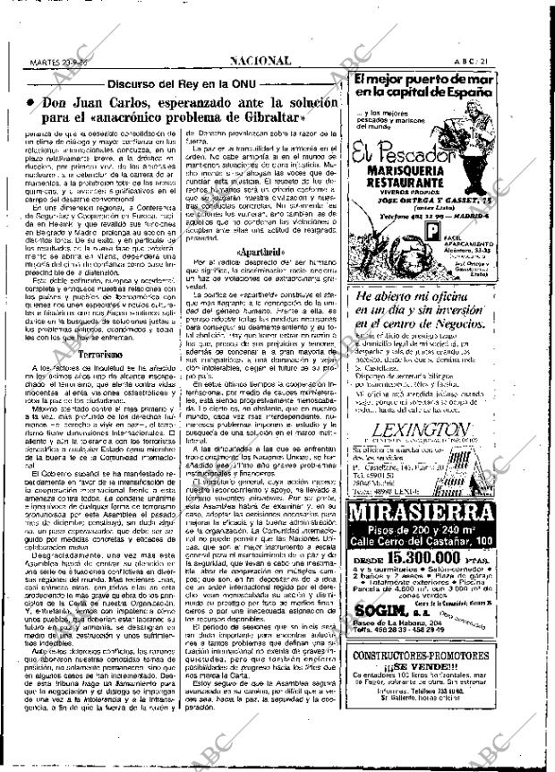 ABC MADRID 23-09-1986 página 21