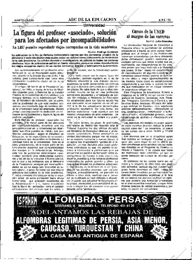 ABC MADRID 23-09-1986 página 53