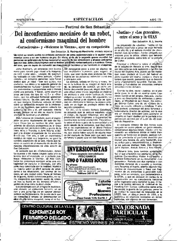 ABC MADRID 23-09-1986 página 75