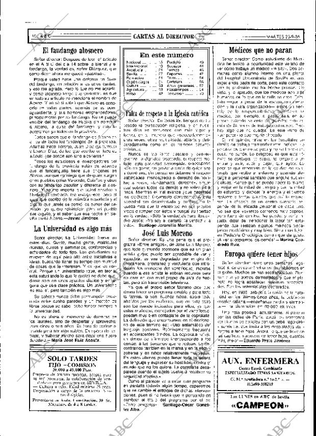 ABC SEVILLA 23-09-1986 página 10