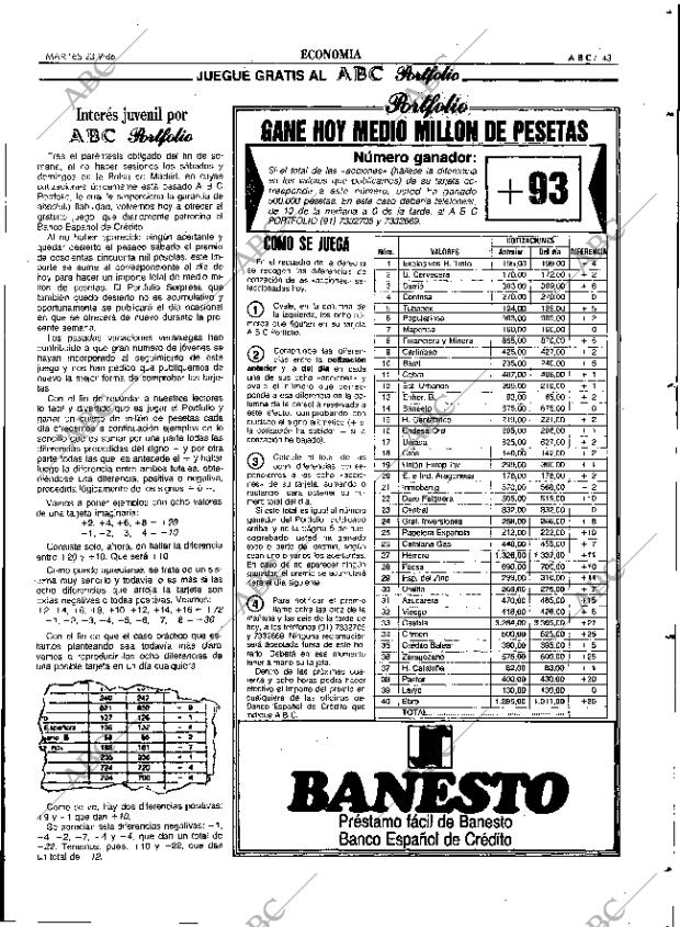 ABC SEVILLA 23-09-1986 página 43