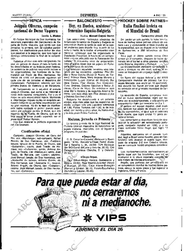 ABC SEVILLA 23-09-1986 página 53