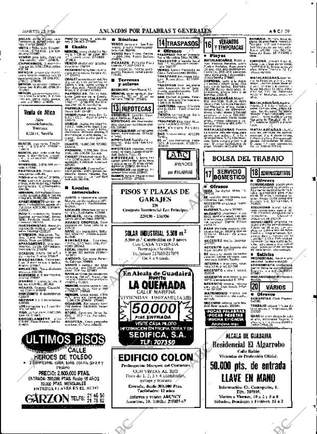 ABC SEVILLA 23-09-1986 página 59