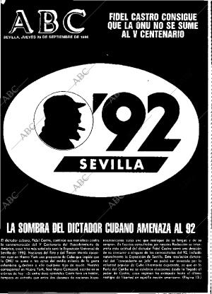 ABC SEVILLA 25-09-1986 página 1