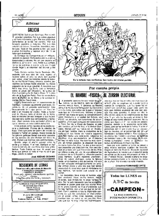 ABC SEVILLA 25-09-1986 página 18