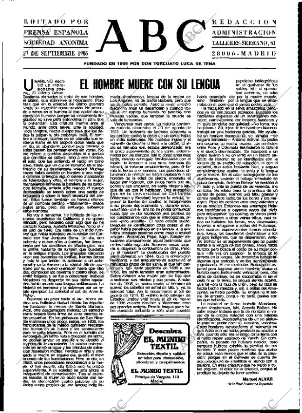 ABC MADRID 27-09-1986 página 3