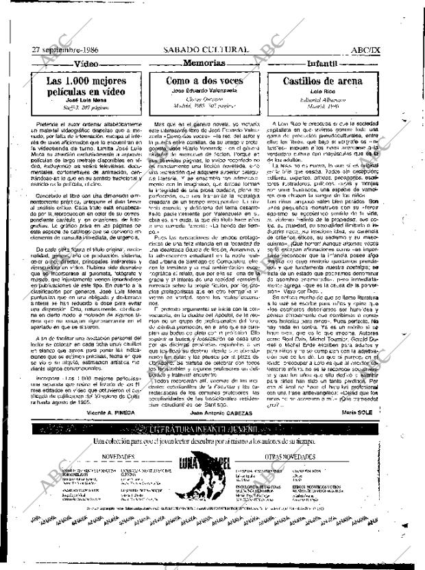 ABC MADRID 27-09-1986 página 55