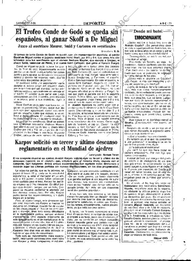ABC MADRID 27-09-1986 página 73