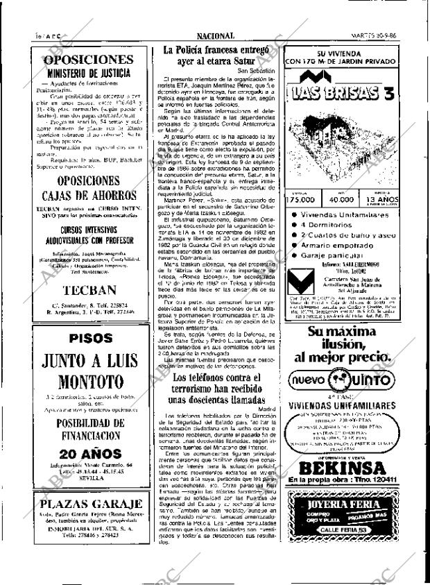 ABC SEVILLA 30-09-1986 página 16