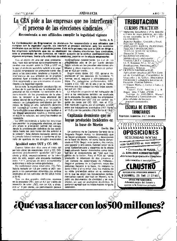 ABC SEVILLA 30-09-1986 página 31