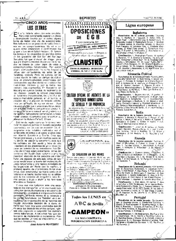 ABC SEVILLA 30-09-1986 página 56