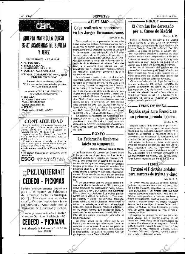 ABC SEVILLA 30-09-1986 página 60