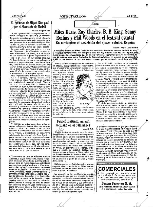 ABC MADRID 02-10-1986 página 85