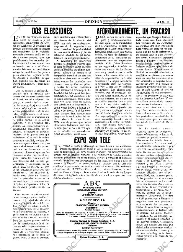 ABC SEVILLA 14-10-1986 página 11