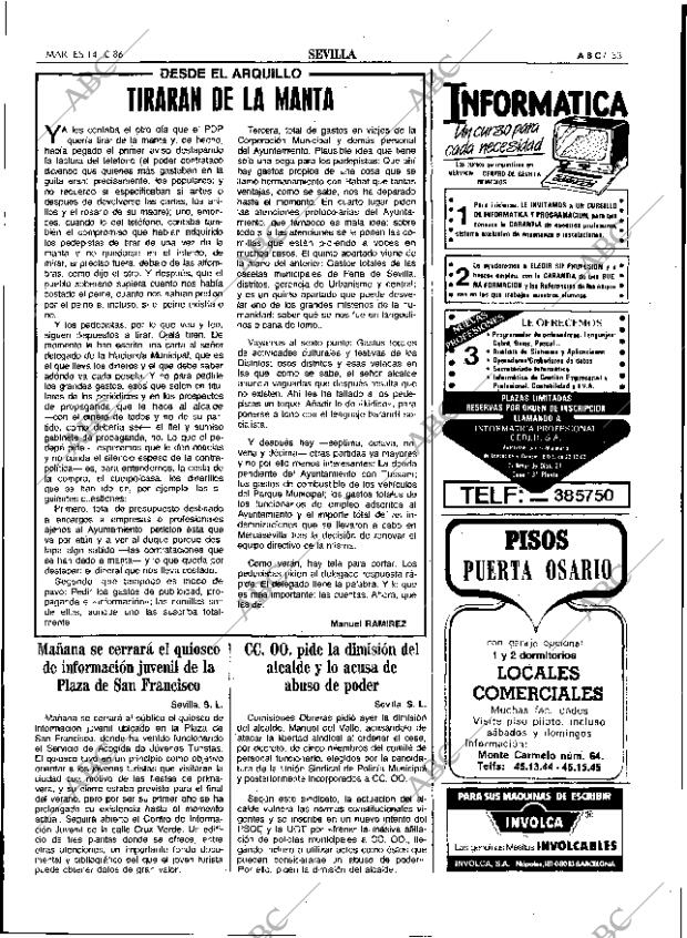 ABC SEVILLA 14-10-1986 página 33
