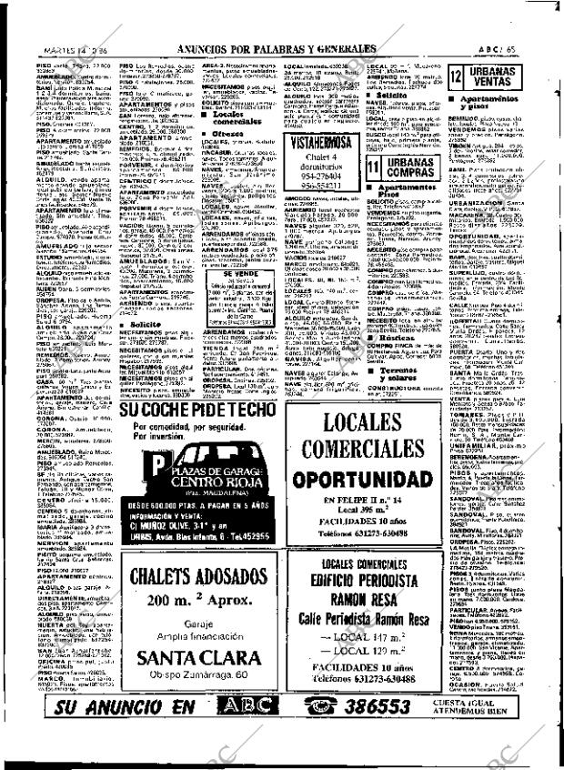 ABC SEVILLA 14-10-1986 página 65