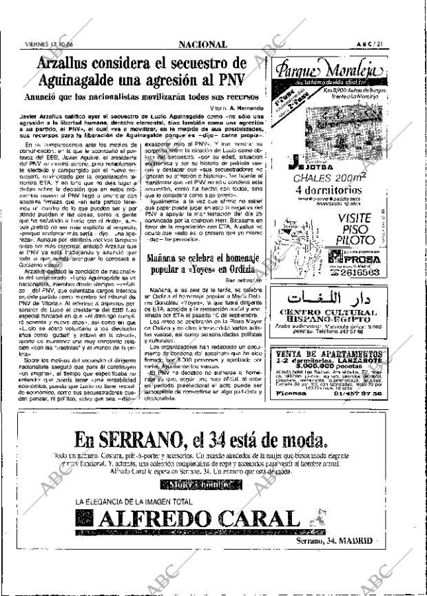 ABC MADRID 17-10-1986 página 21