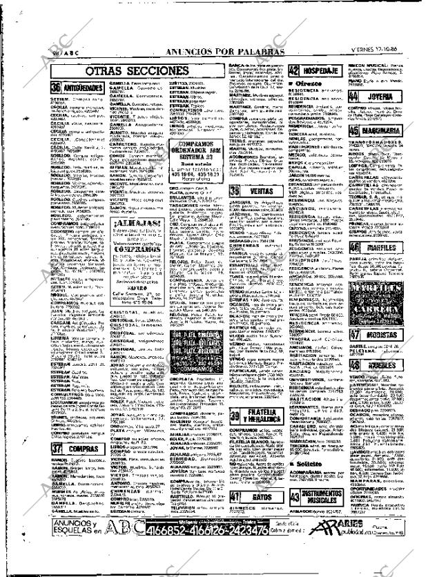 ABC MADRID 17-10-1986 página 98
