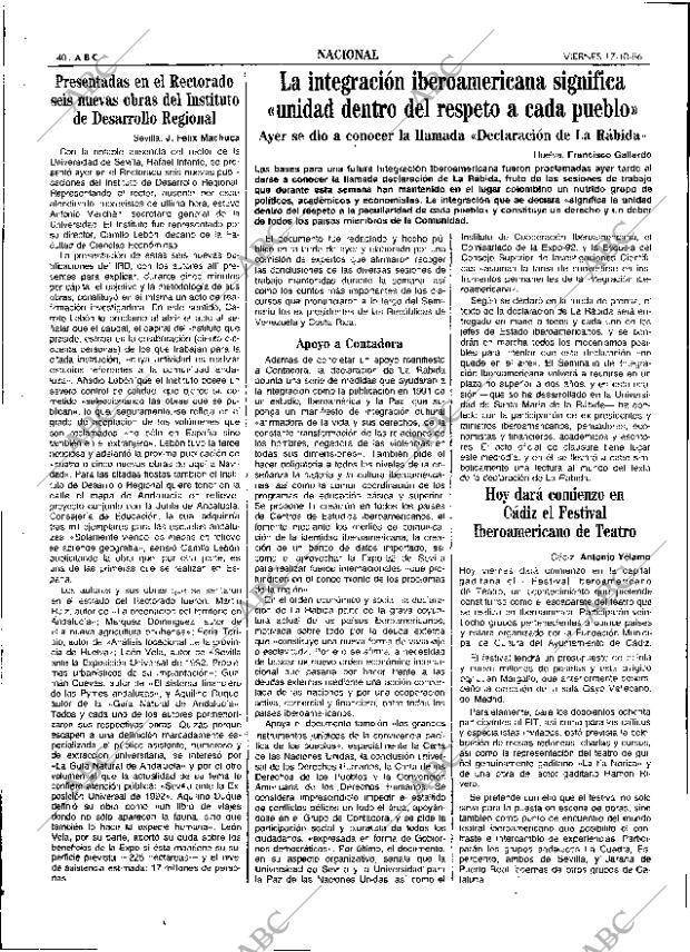 ABC SEVILLA 17-10-1986 página 40