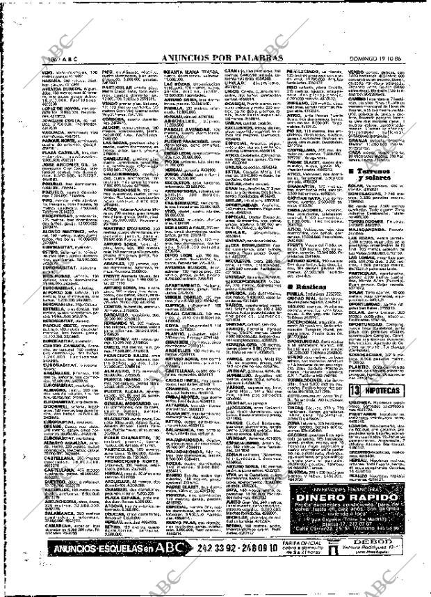 ABC MADRID 19-10-1986 página 106