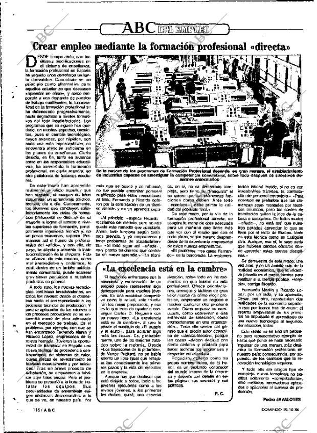 ABC MADRID 19-10-1986 página 114