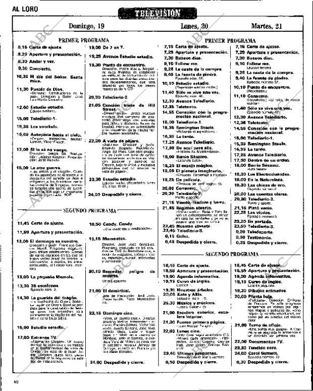 ABC MADRID 19-10-1986 página 168