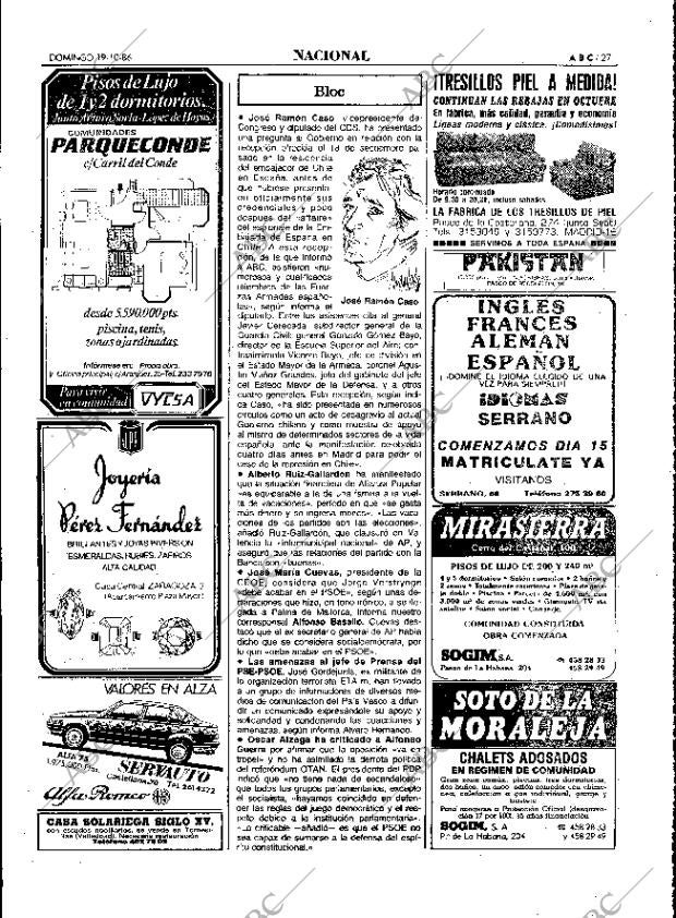 ABC MADRID 19-10-1986 página 27