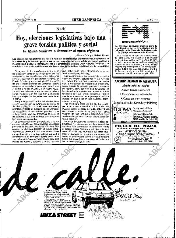 ABC MADRID 19-10-1986 página 41