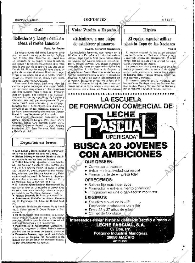 ABC MADRID 19-10-1986 página 71