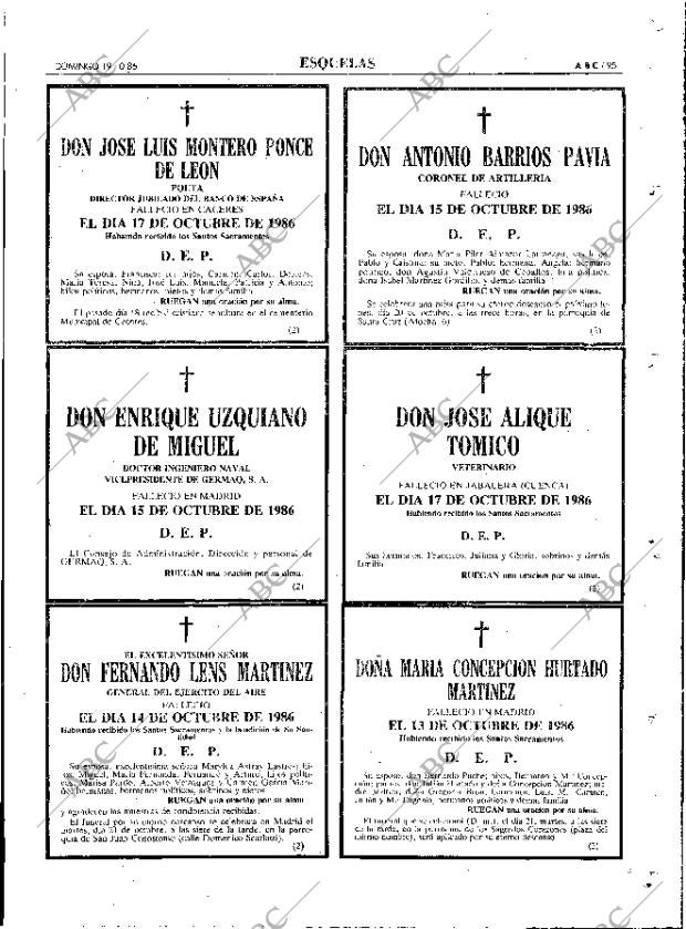 ABC MADRID 19-10-1986 página 95