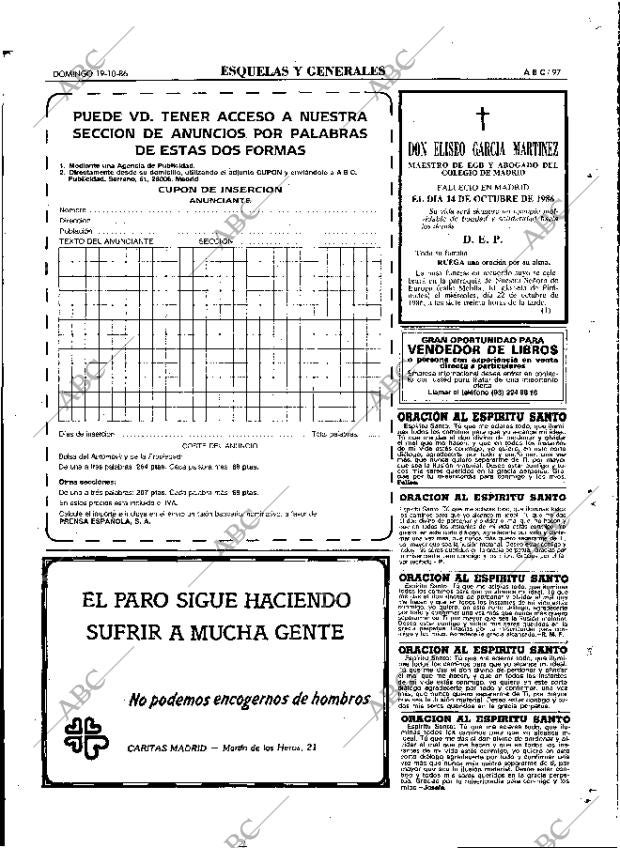 ABC MADRID 19-10-1986 página 97