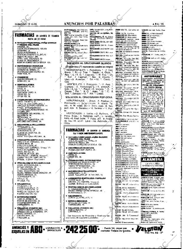 ABC MADRID 19-10-1986 página 99