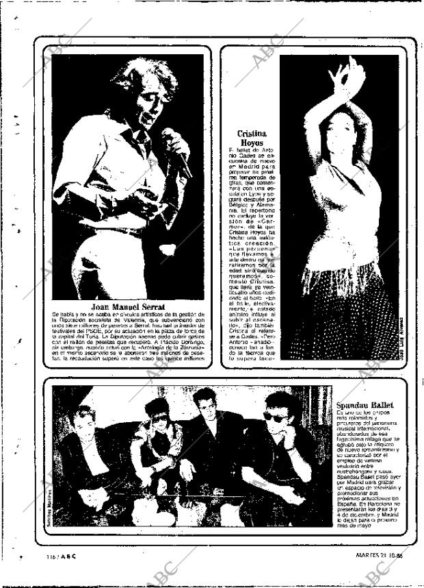 ABC MADRID 21-10-1986 página 116
