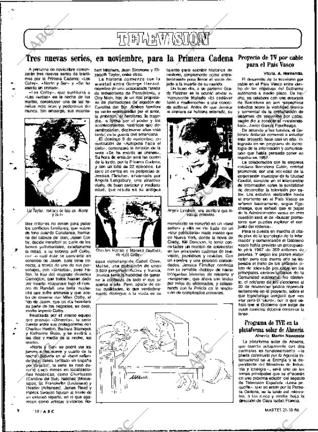 ABC MADRID 21-10-1986 página 118