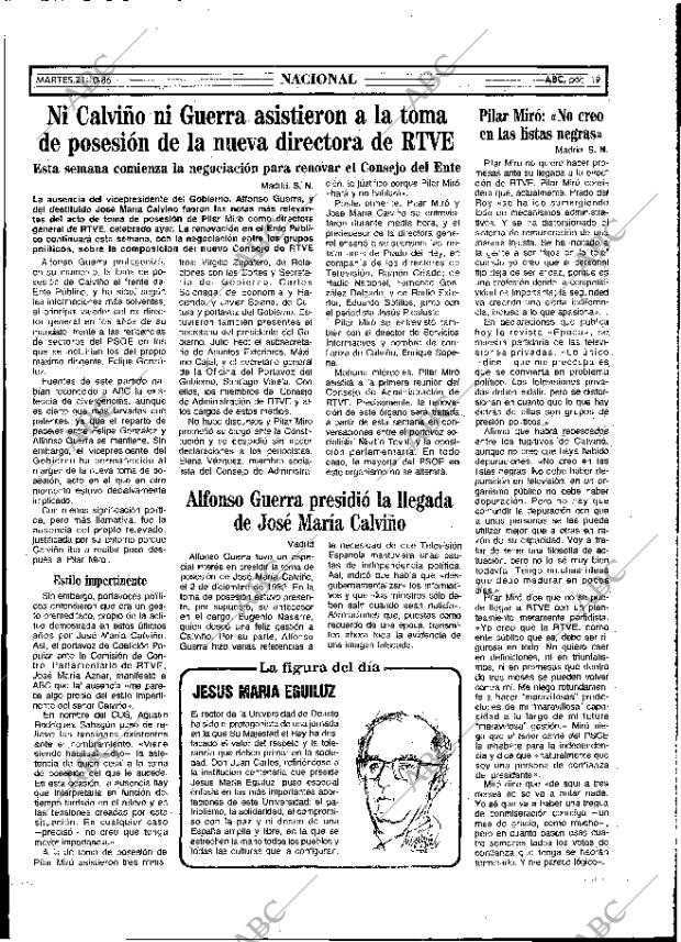 ABC MADRID 21-10-1986 página 19