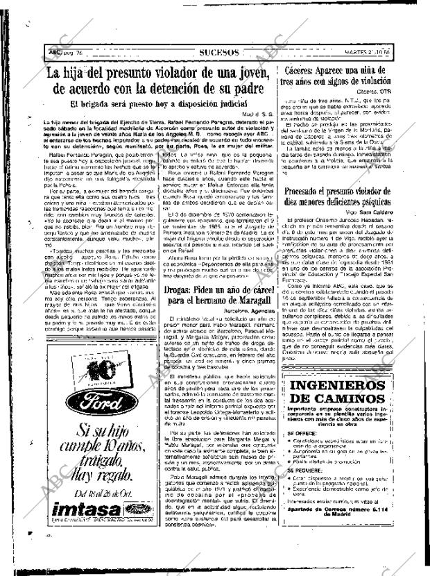 ABC MADRID 21-10-1986 página 76