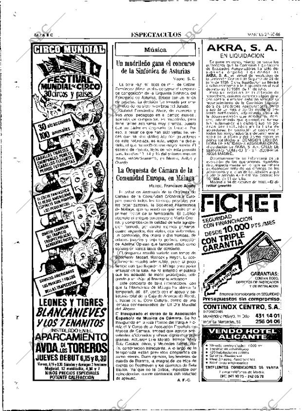 ABC MADRID 21-10-1986 página 84