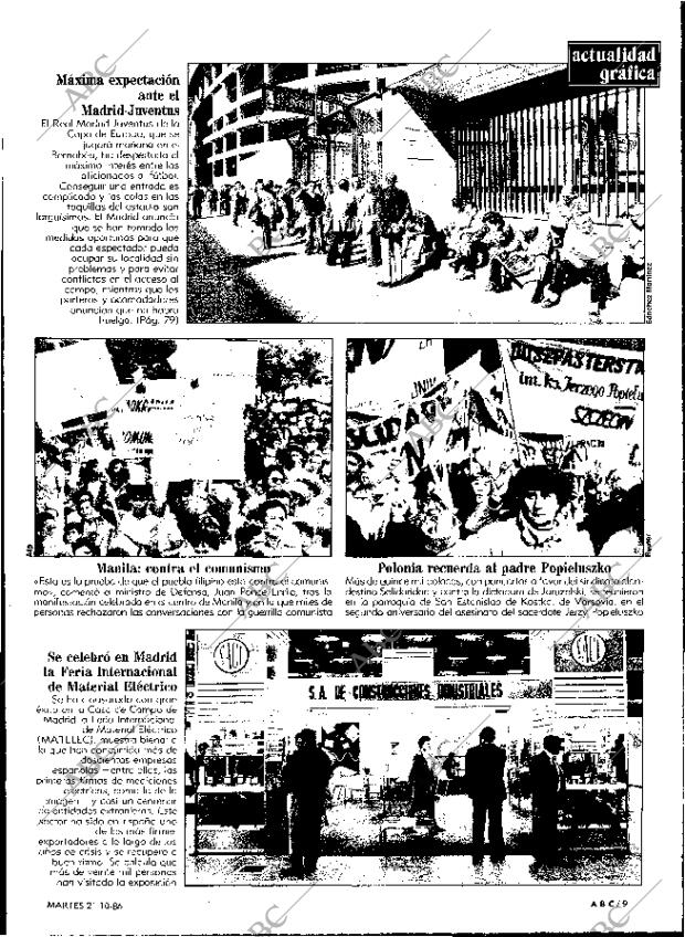 ABC MADRID 21-10-1986 página 9