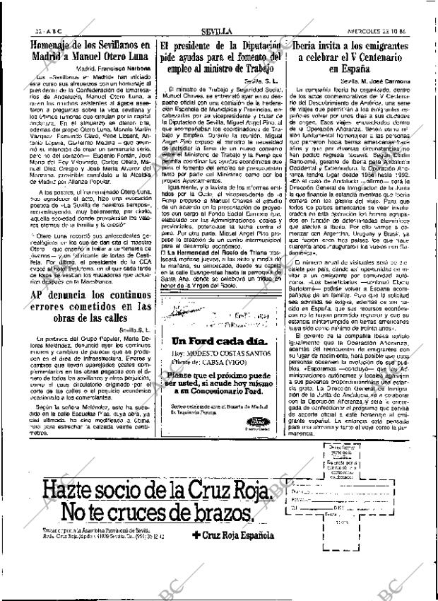 ABC SEVILLA 22-10-1986 página 32