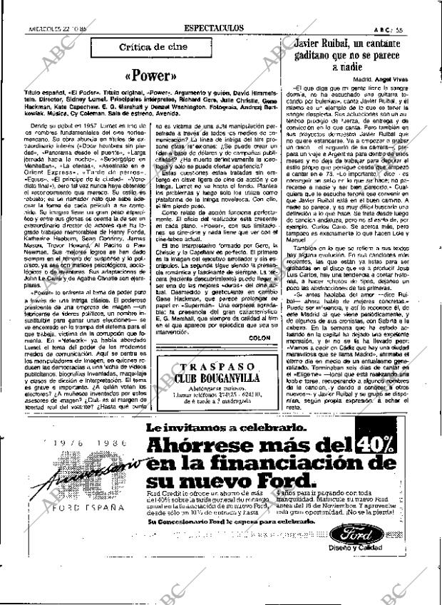 ABC SEVILLA 22-10-1986 página 55