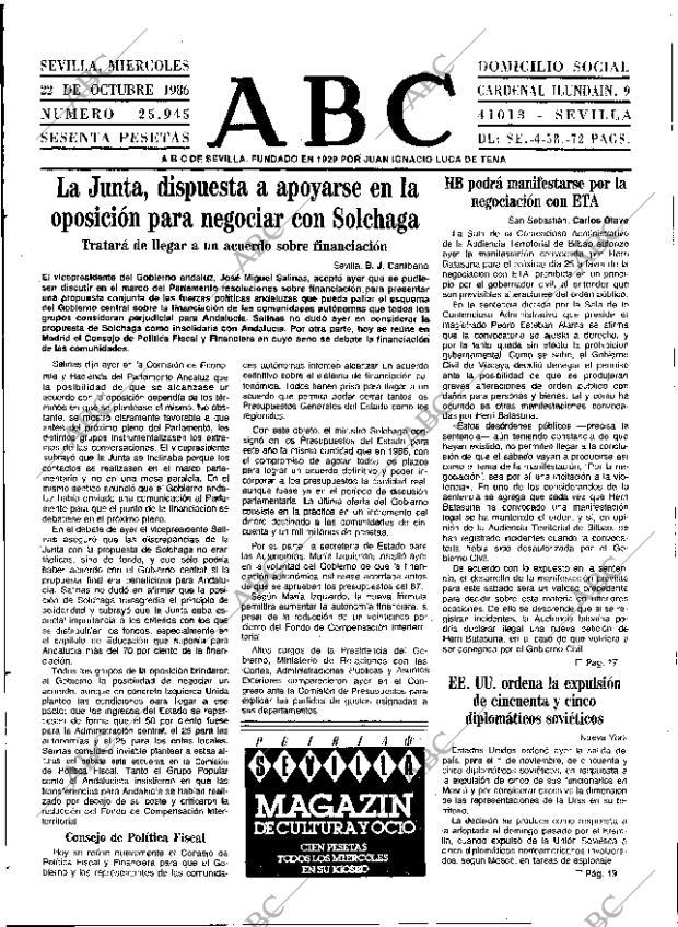 ABC SEVILLA 22-10-1986 página 9