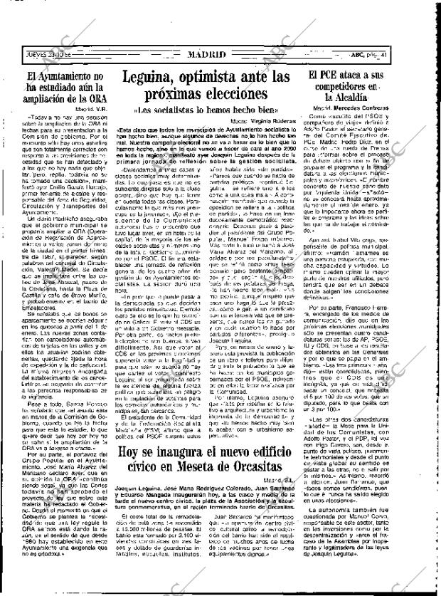 ABC MADRID 23-10-1986 página 41